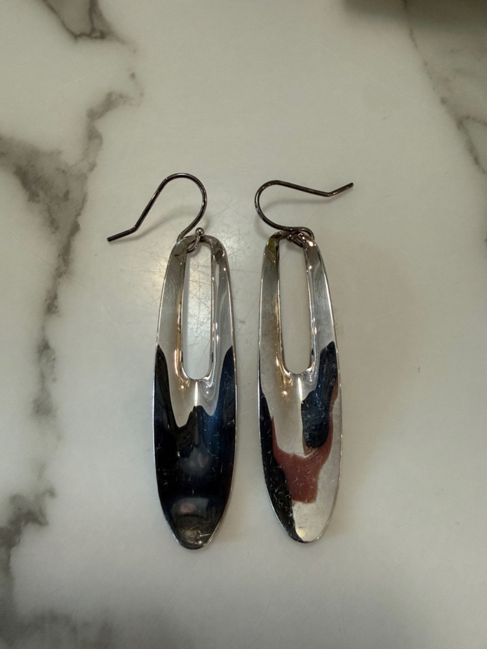 RLM Studios Sterling silver modernist drop earrings